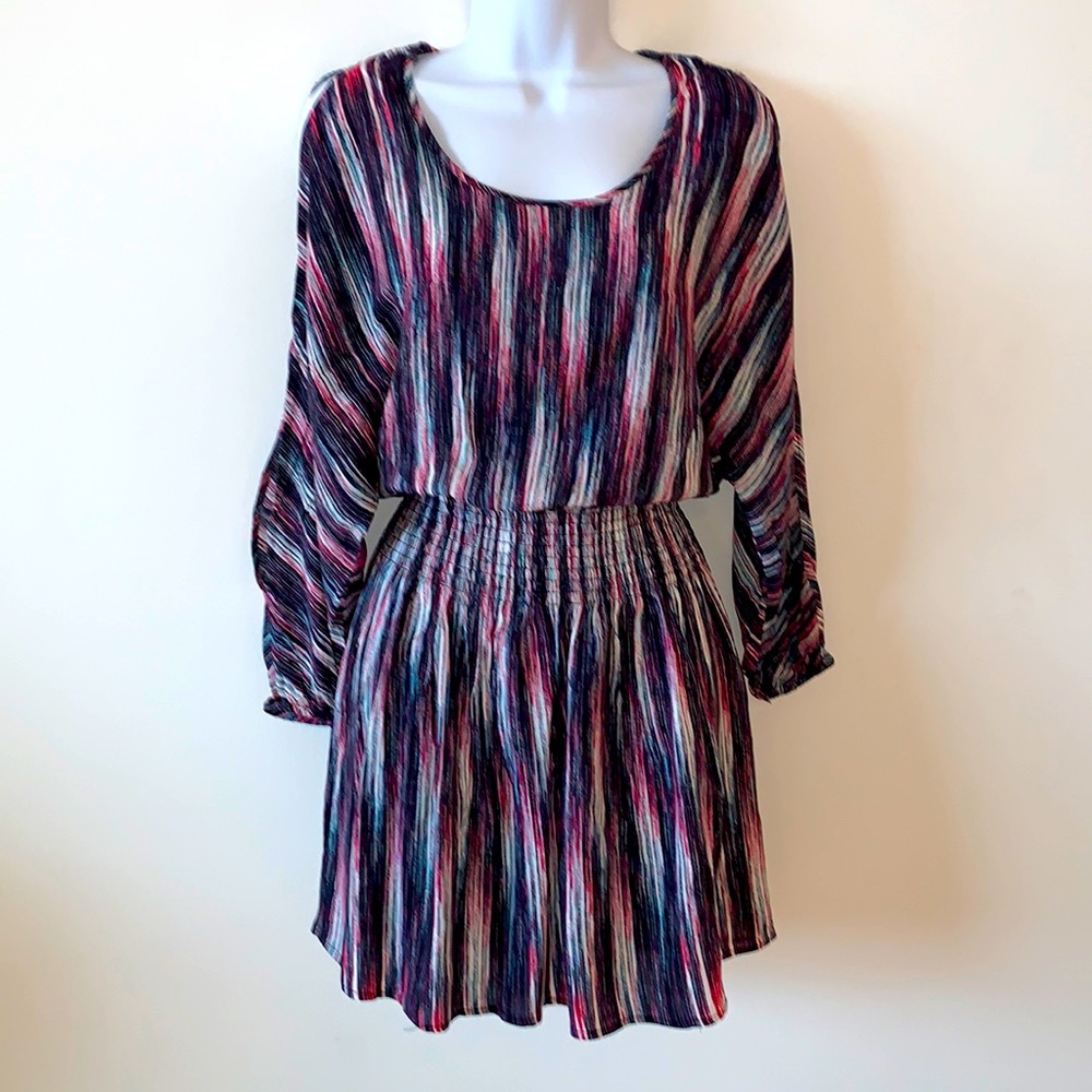 Lord & Taylor Design Lab Printed Smock Waist Dress